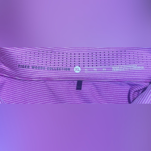 NWOT Nike Tiger Woods Collection Pink Dri Fit Golf Polo Shirt Men’s XL - Picture 7 of 7